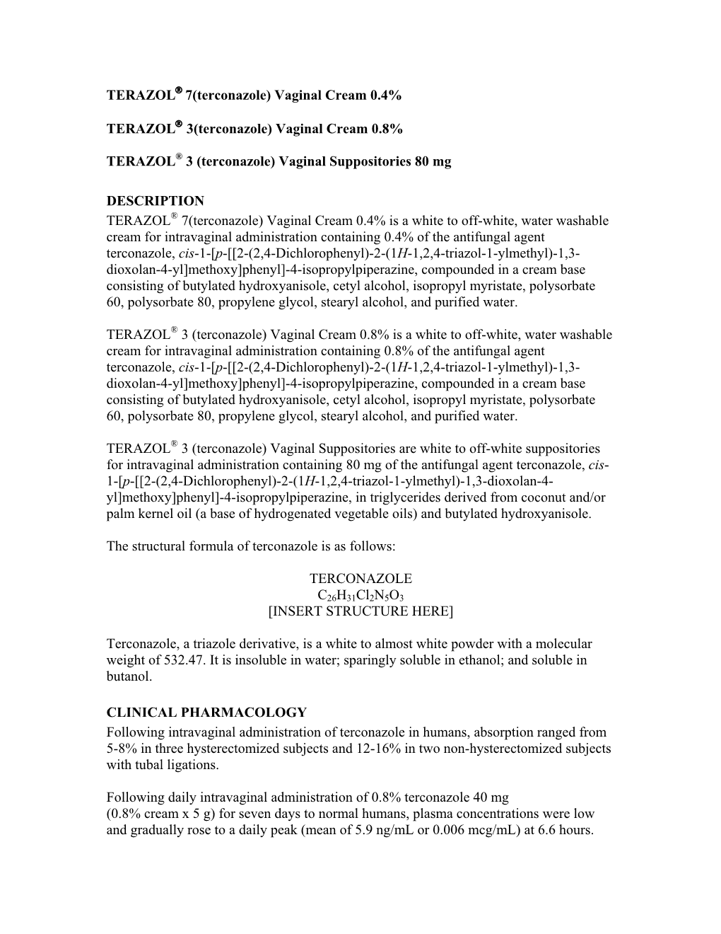 TERAZOL 7(Terconazole)