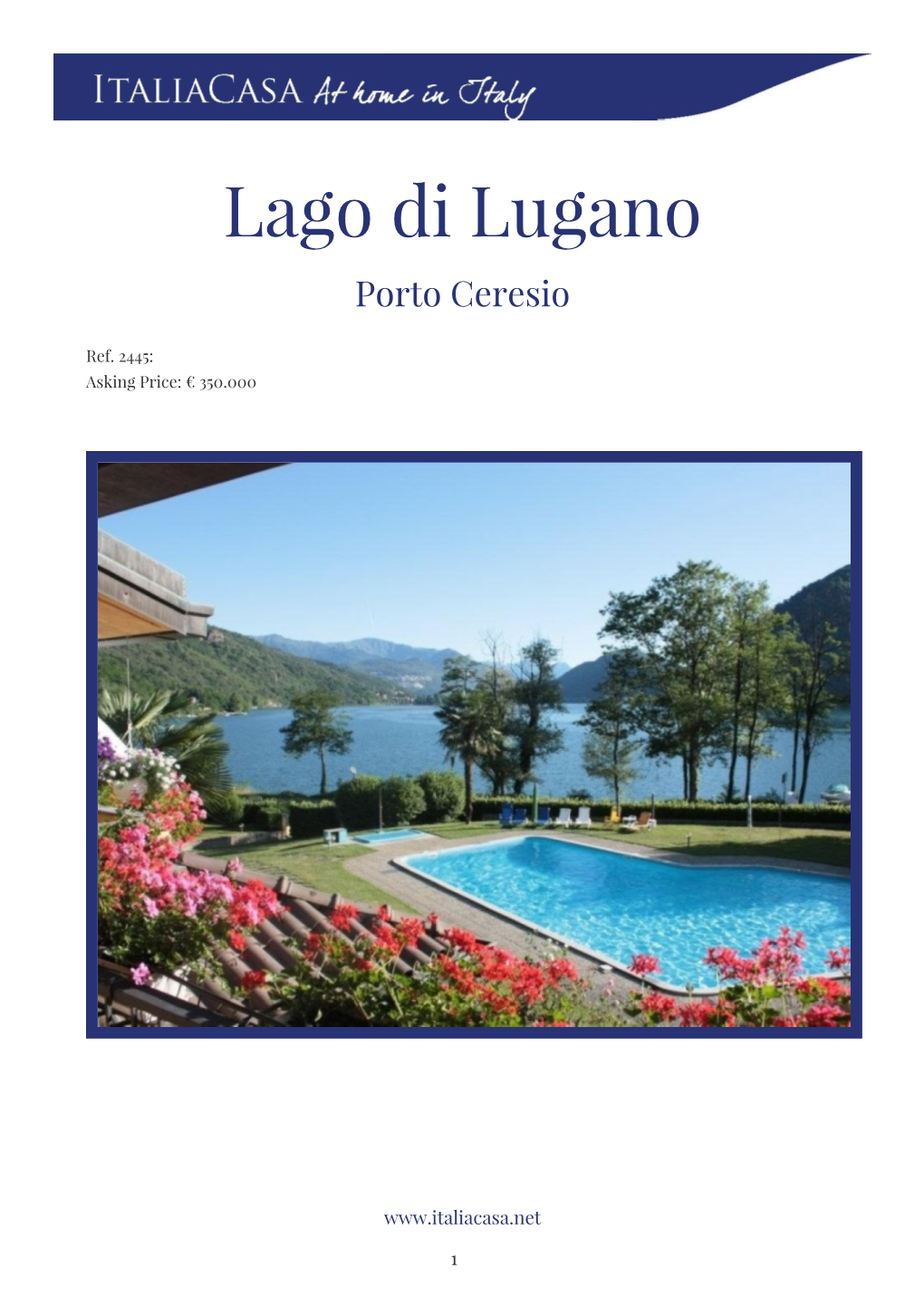 Lago Di Lugano Porto Ceresio
