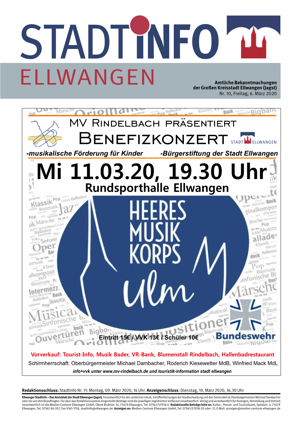 ELLWANGEN ELLWANG Benefizkonzert