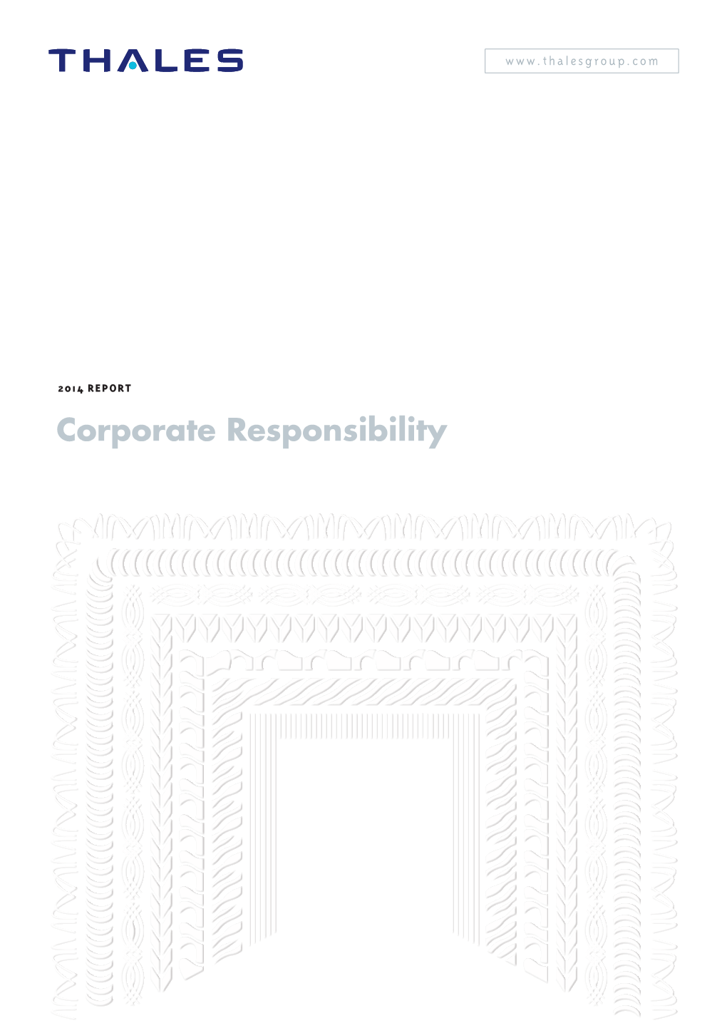 2014 Report Corporate Responsibility Thales