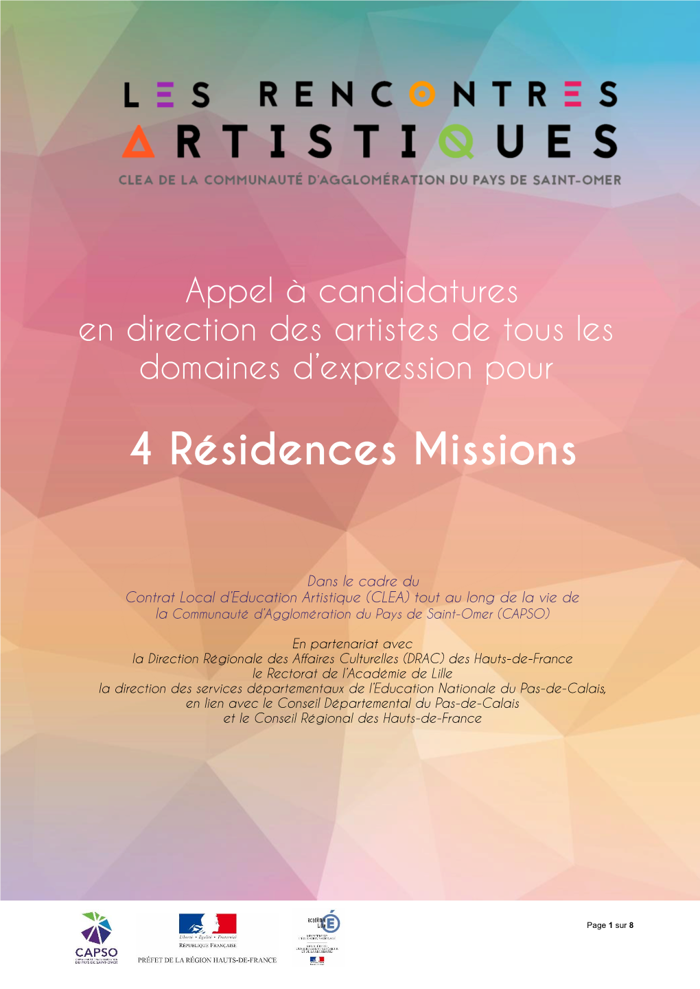 4 Résidences Missions