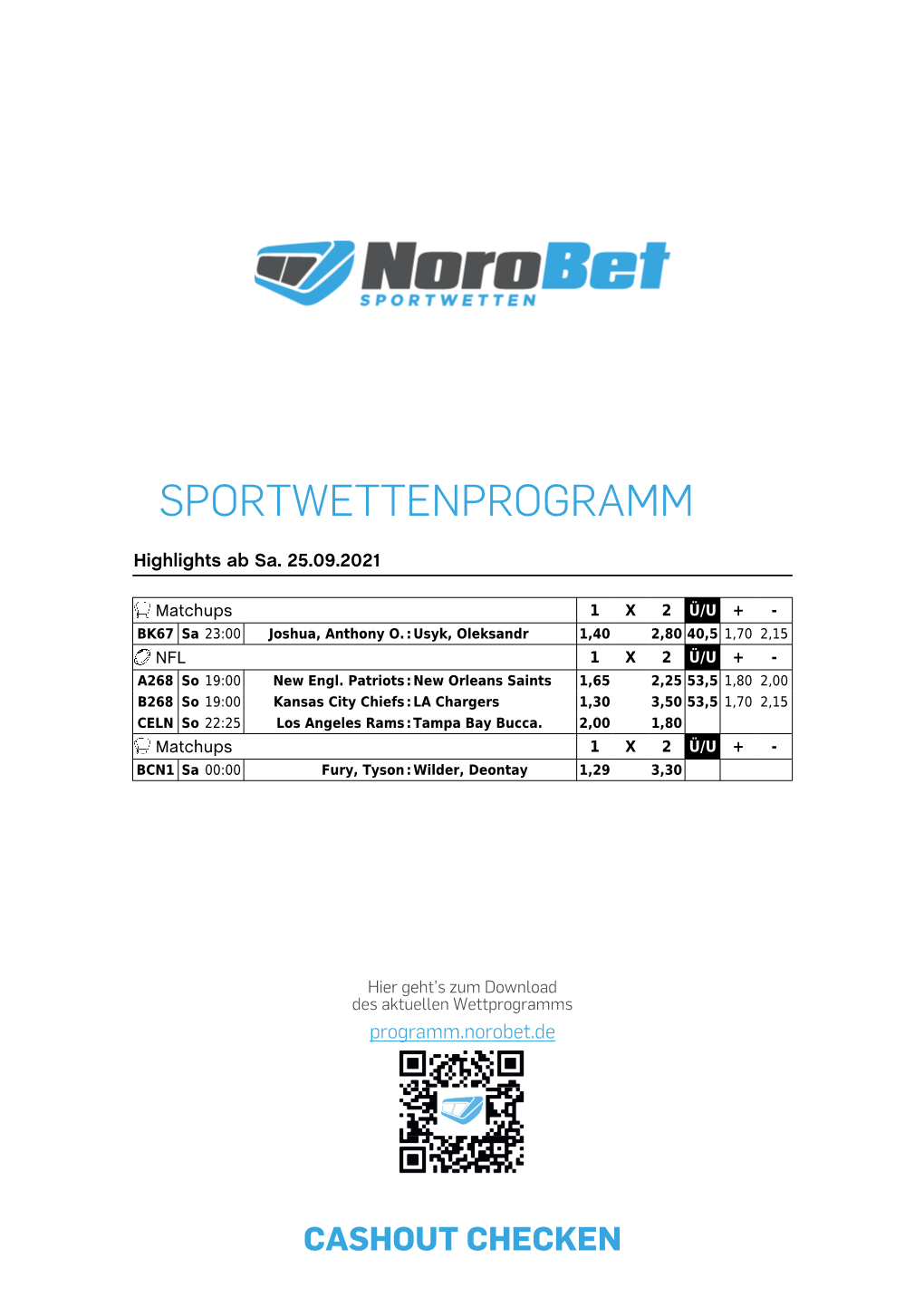 Sportwettenprogramm