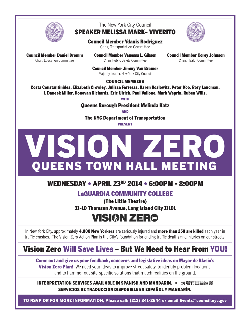 Queens Town Hall Meeting