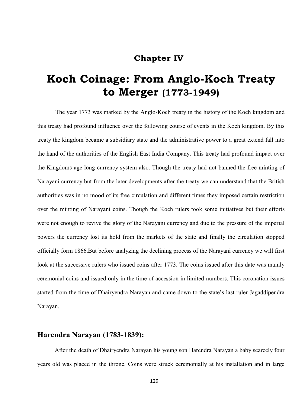 Koch Coinage: from Anglo-Koch Treaty to Merger (1773-1949)
