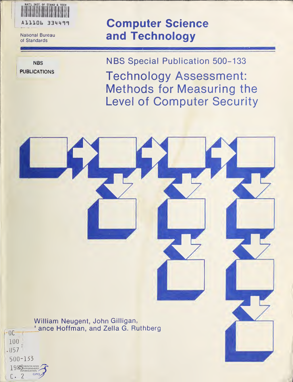 Technology Assessment: Methods for Measuring the Level of Computer Security