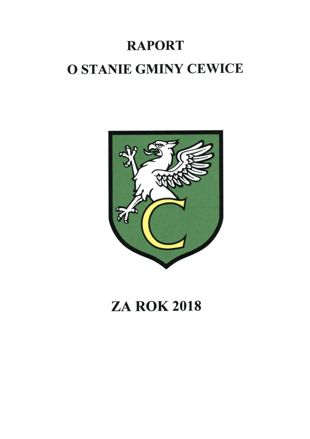 Raport O Stanie Gminy Cewice Za Rok 2018