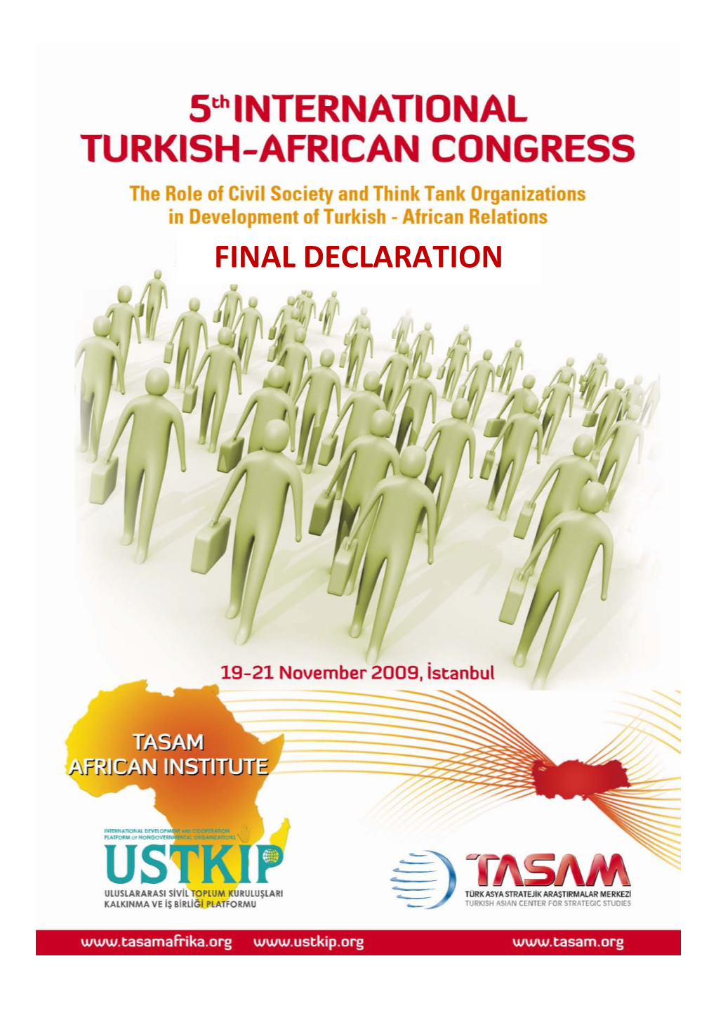 Final Declaration of the 5Th International Turkish - African Congress