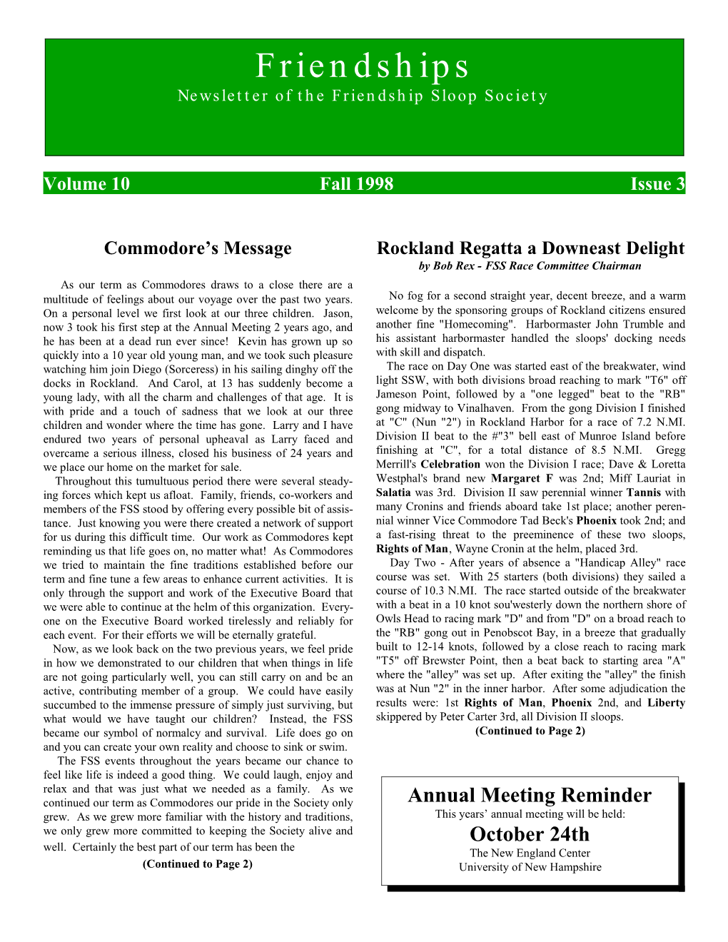 Fall 1998 Issue 3