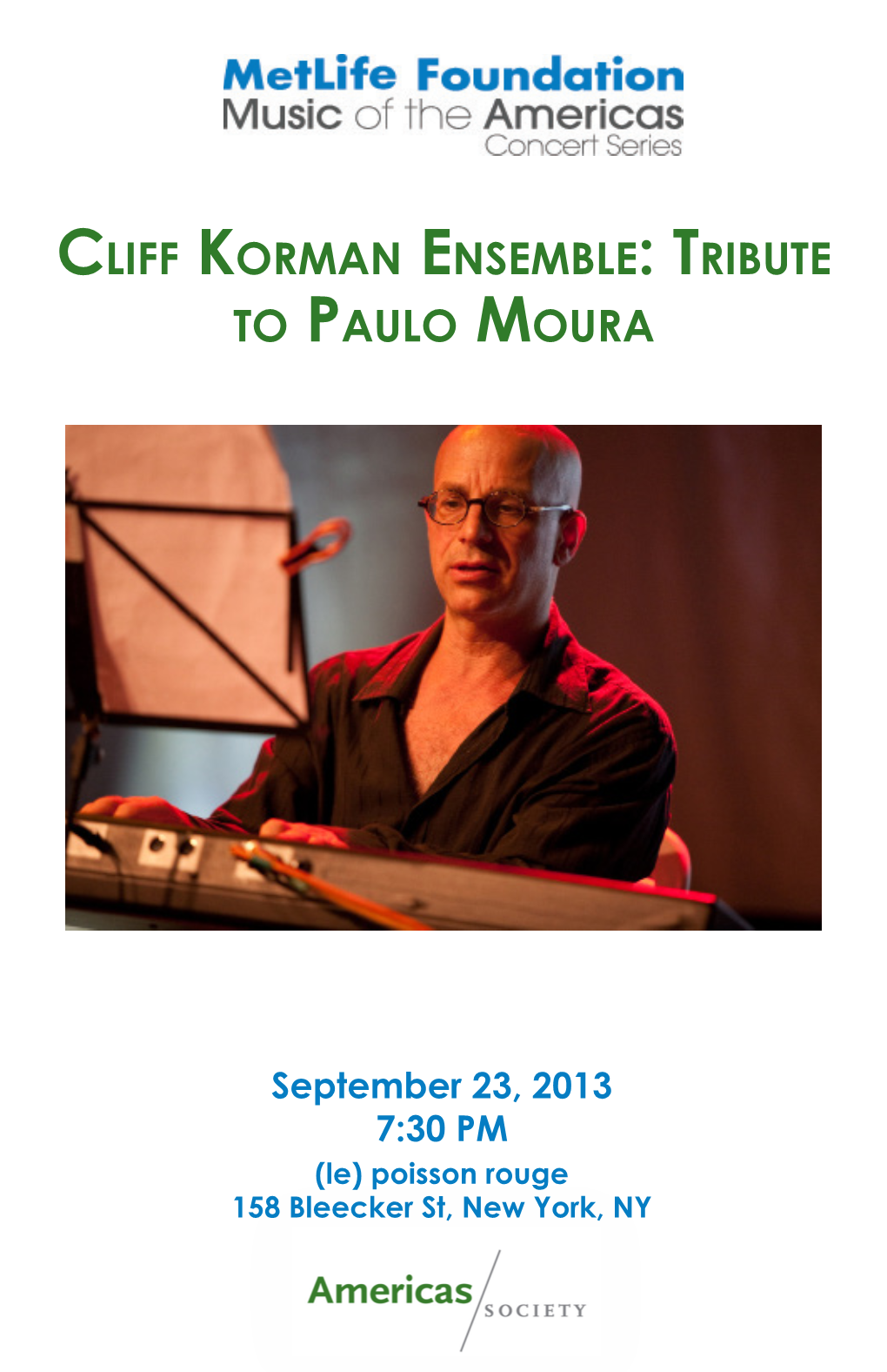 Cliff Korman Ensemble: Tribute to Paulo Moura