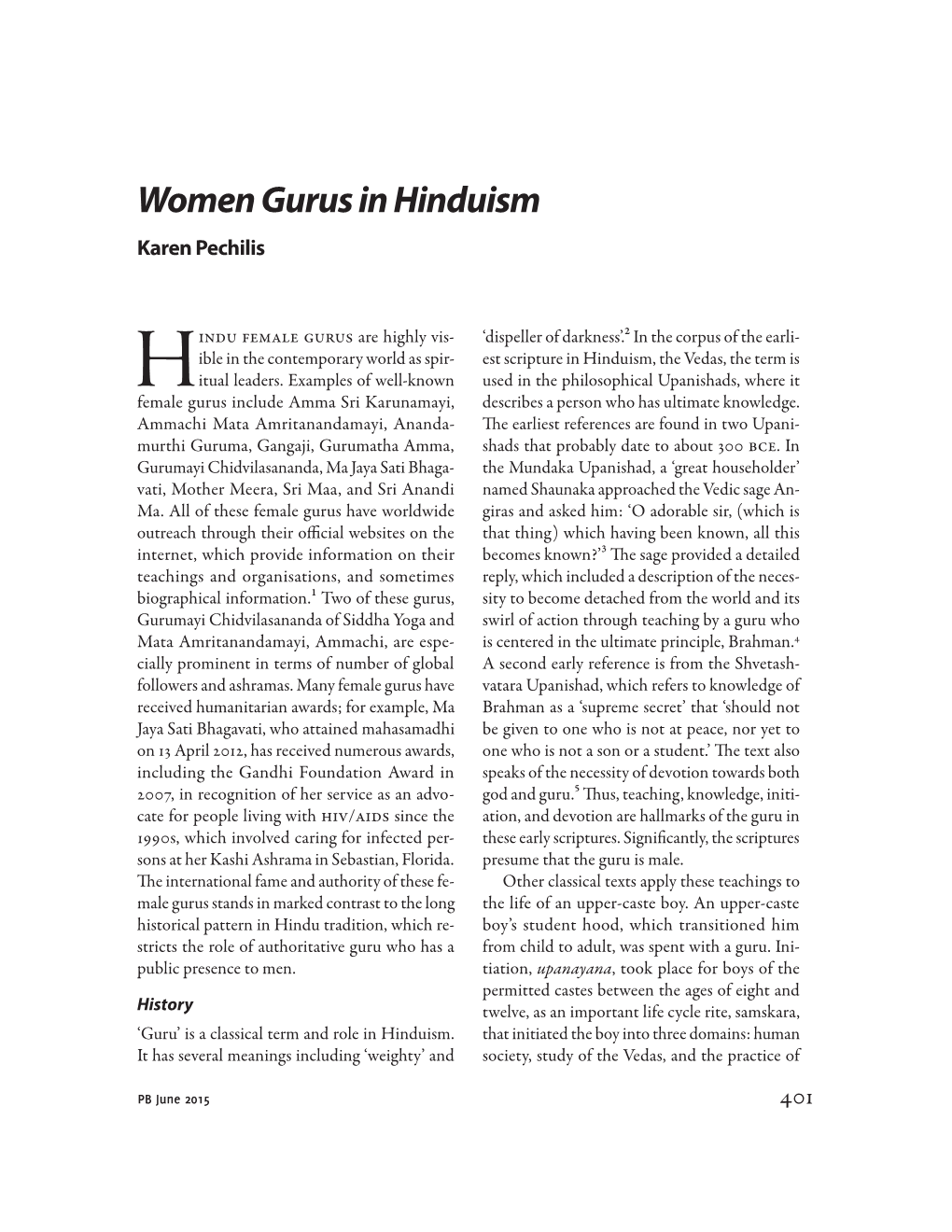 Hindu Female Gurus Are Highly