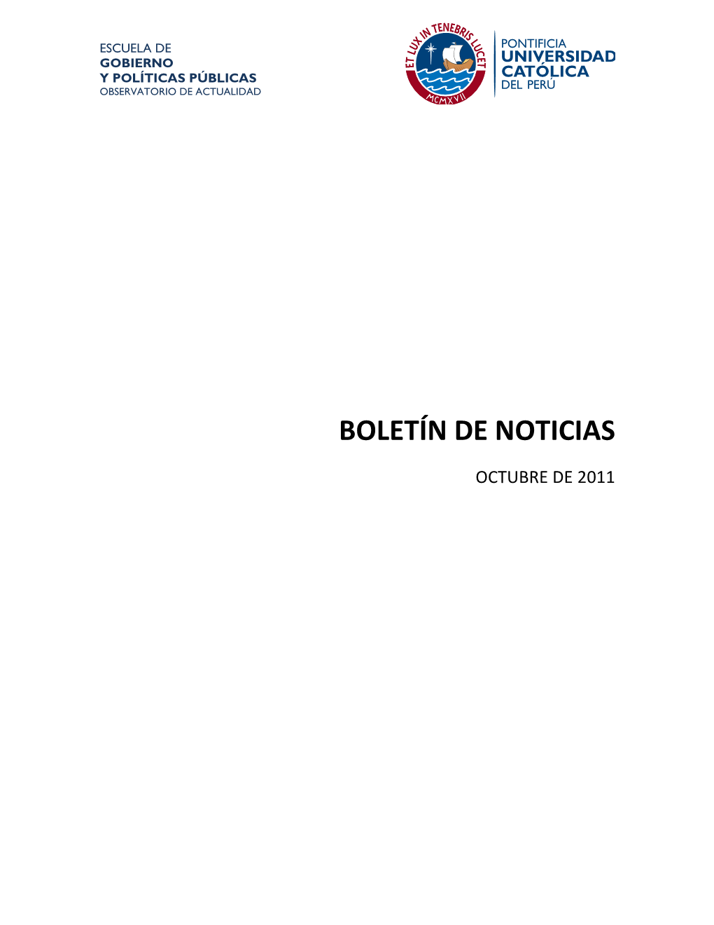 Boletín De Noticias