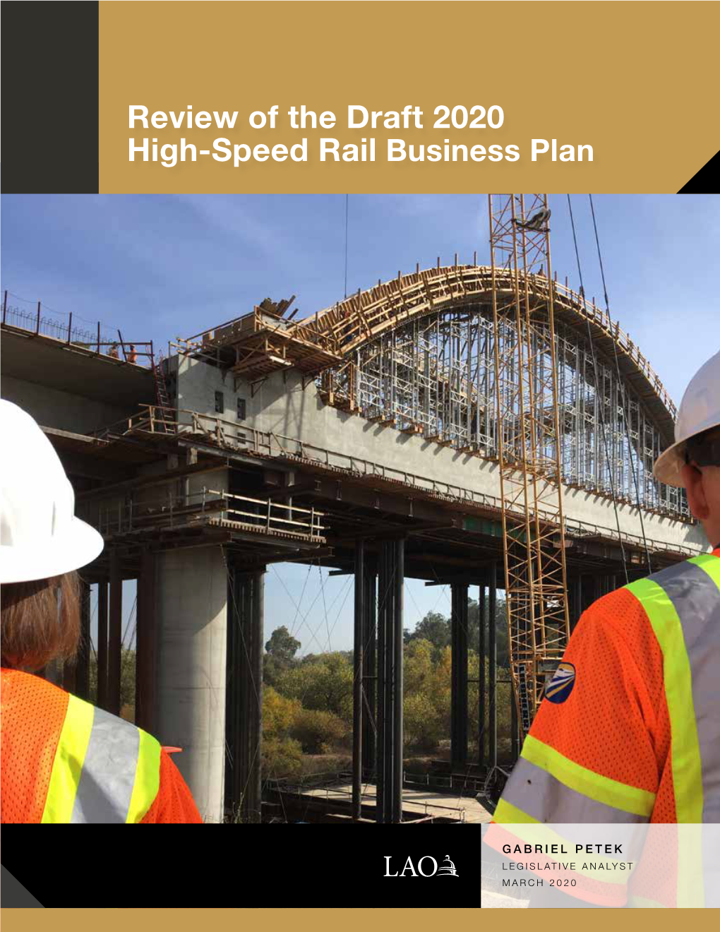 Review of the Draft 2020 High-Speed Rail Business Plan