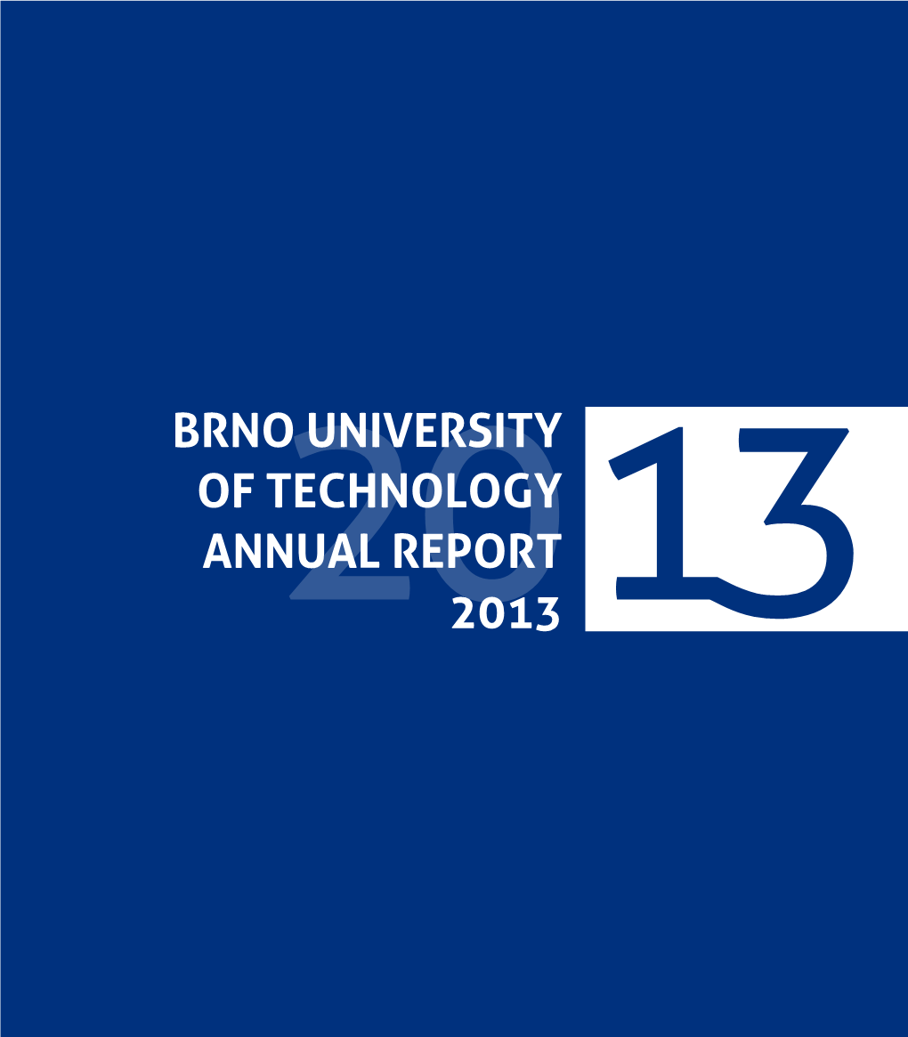 Brno University of Technology Annual Report 2013