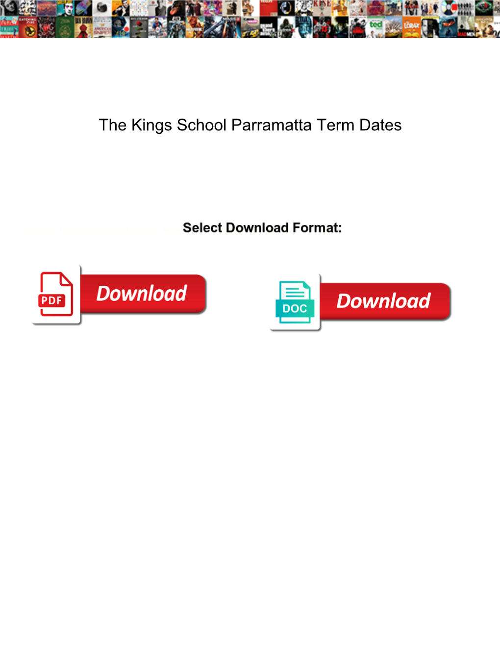 The Kings School Parramatta Term Dates