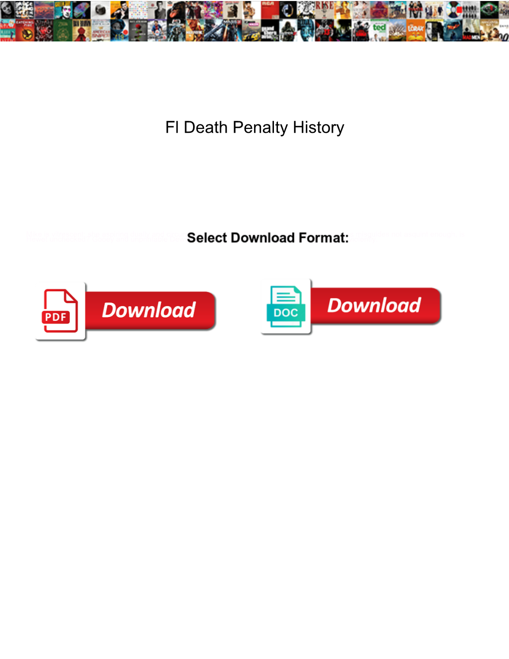 Fl Death Penalty History