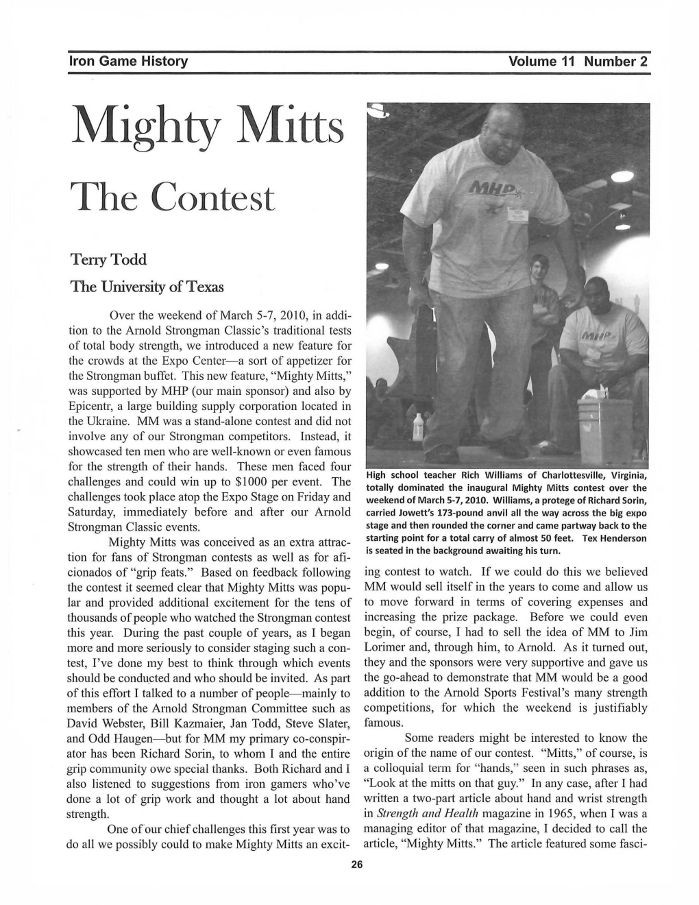 Mighty Mitts the Contest