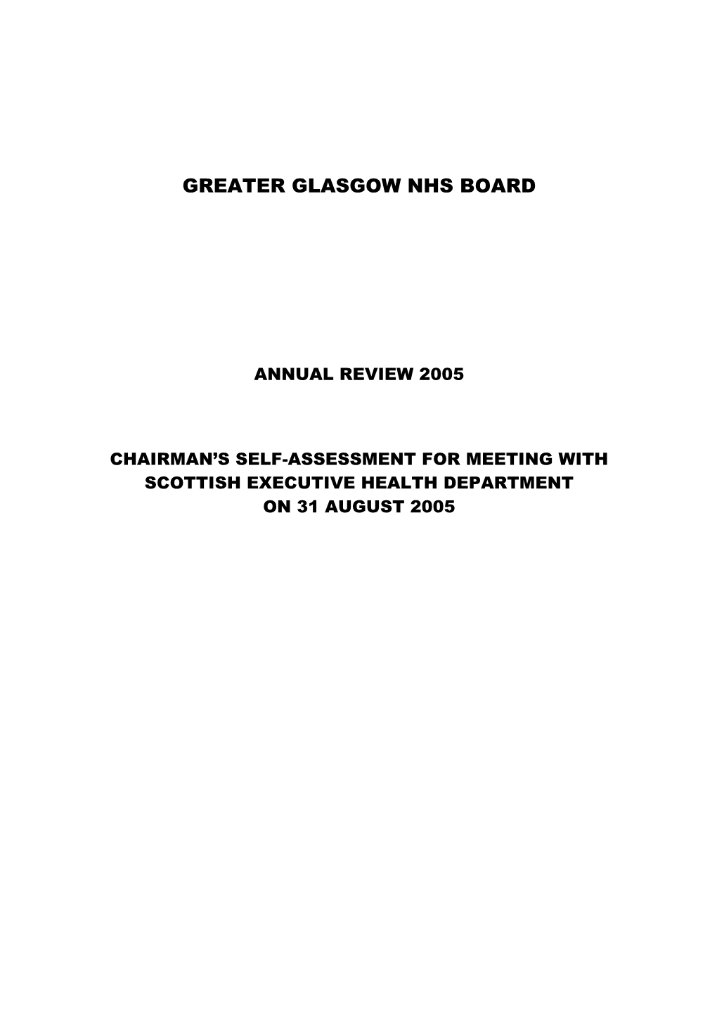 Greater Glasgow Nhs Board