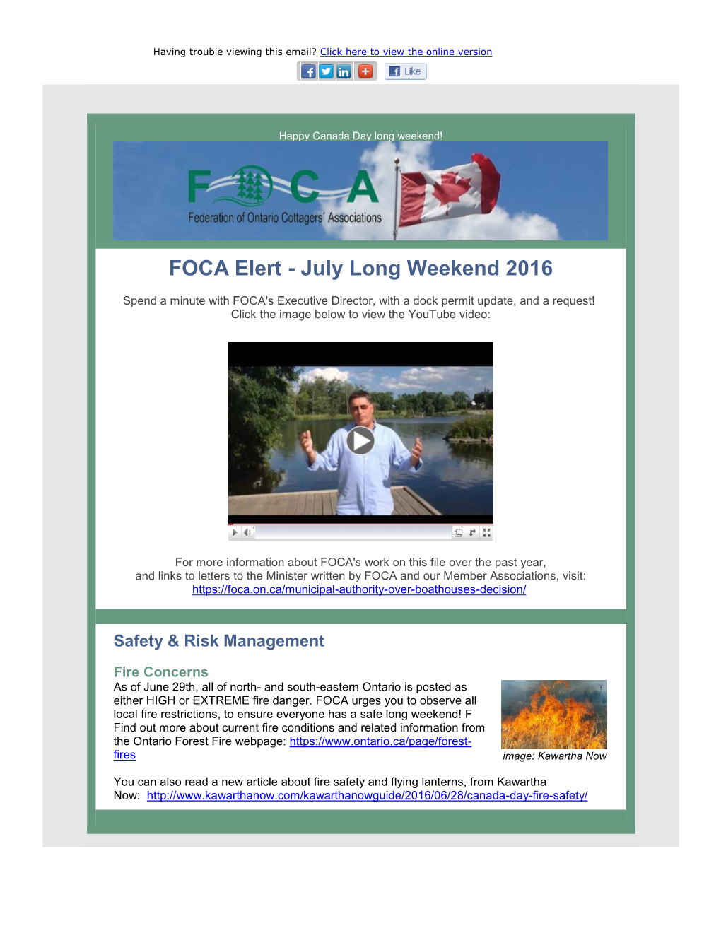 FOCA Elert - July Long Weekend 2016