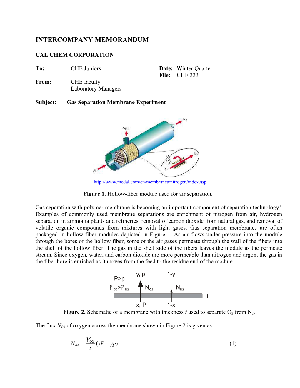 Intercompany Memorandum