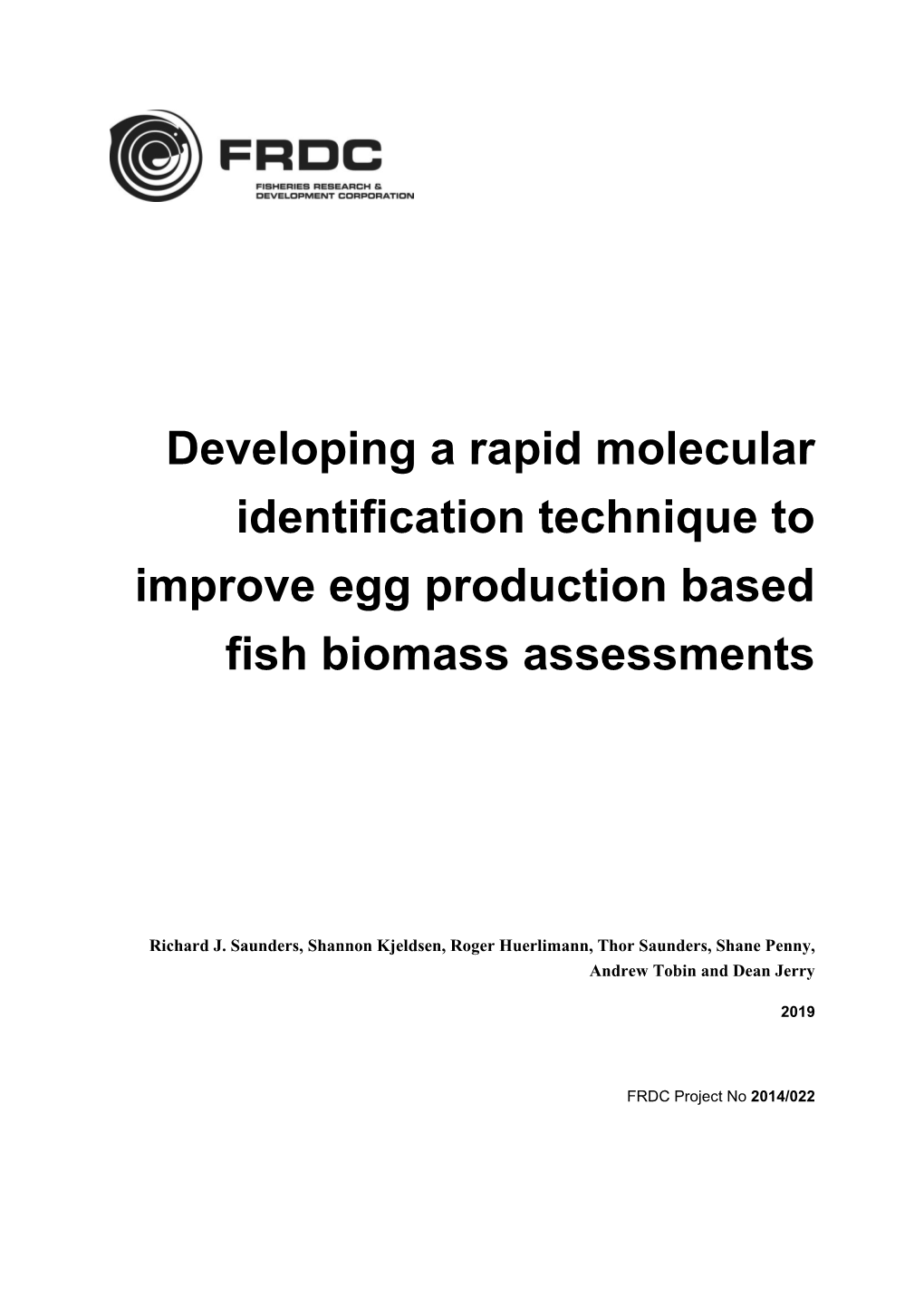 FRDC Final Report Design Standard