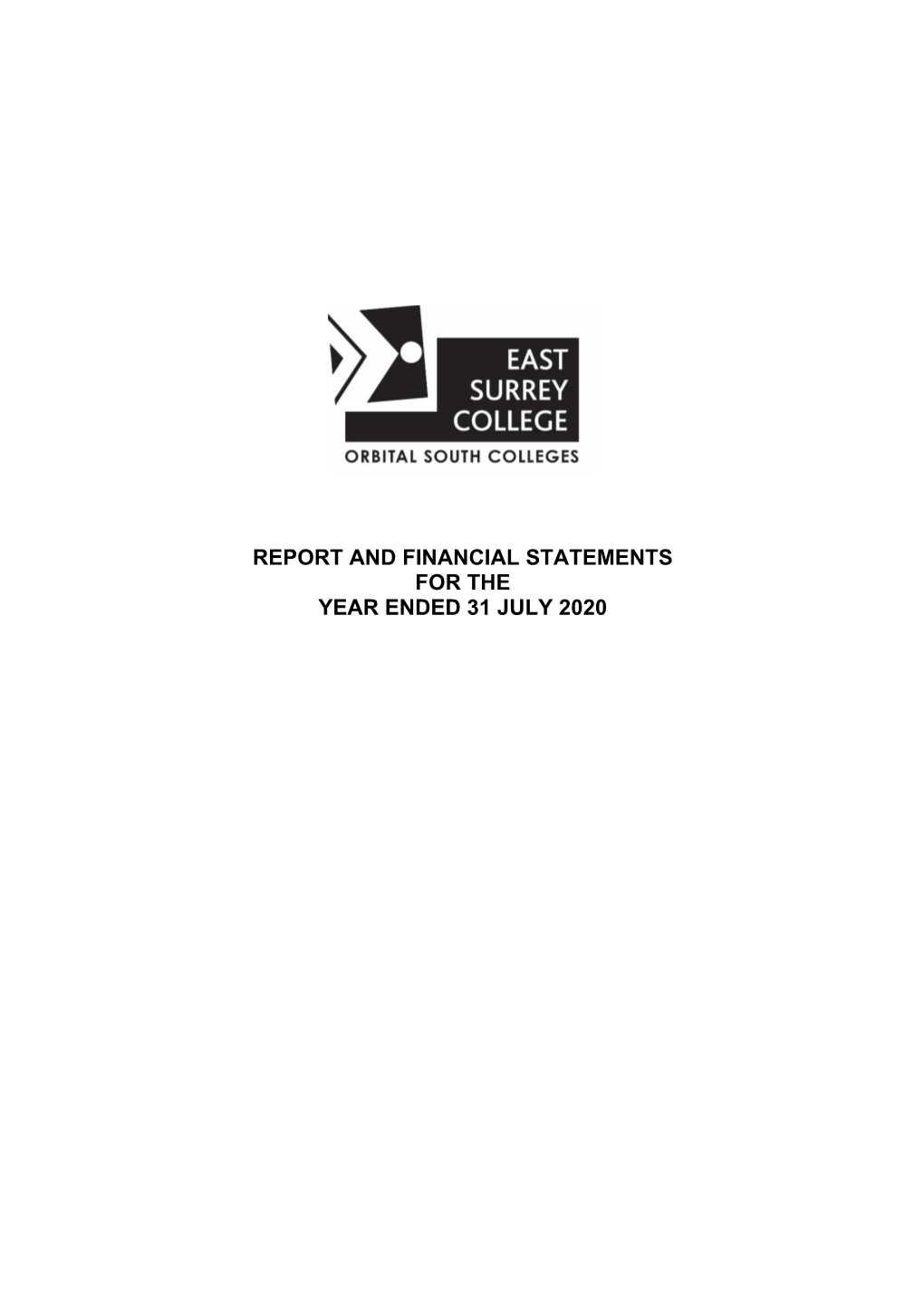 Report and Financial Statements for the Year Ended 31 July 2020