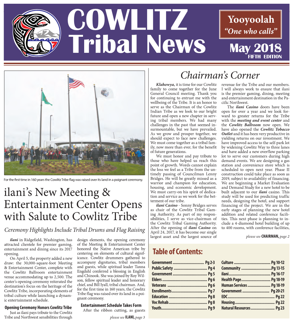 Tribal News May 2018 FIFTH EDITION
