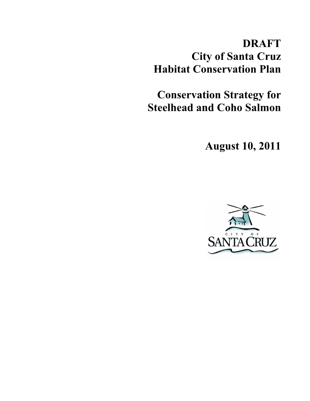 DRAFT City of Santa Cruz Habitat Conservation Plan Conservation