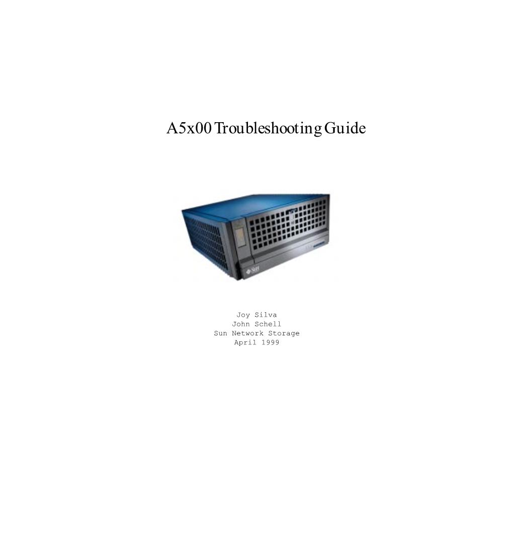 A5x00troubleshootingguide