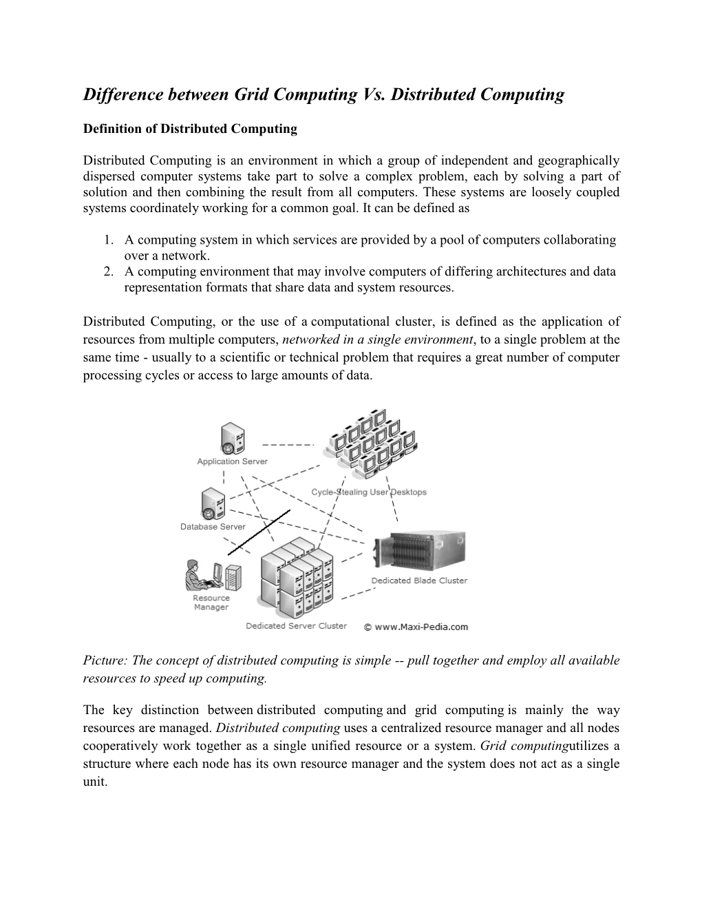 Difference Between Grid Computing Vs. Distributed Computing