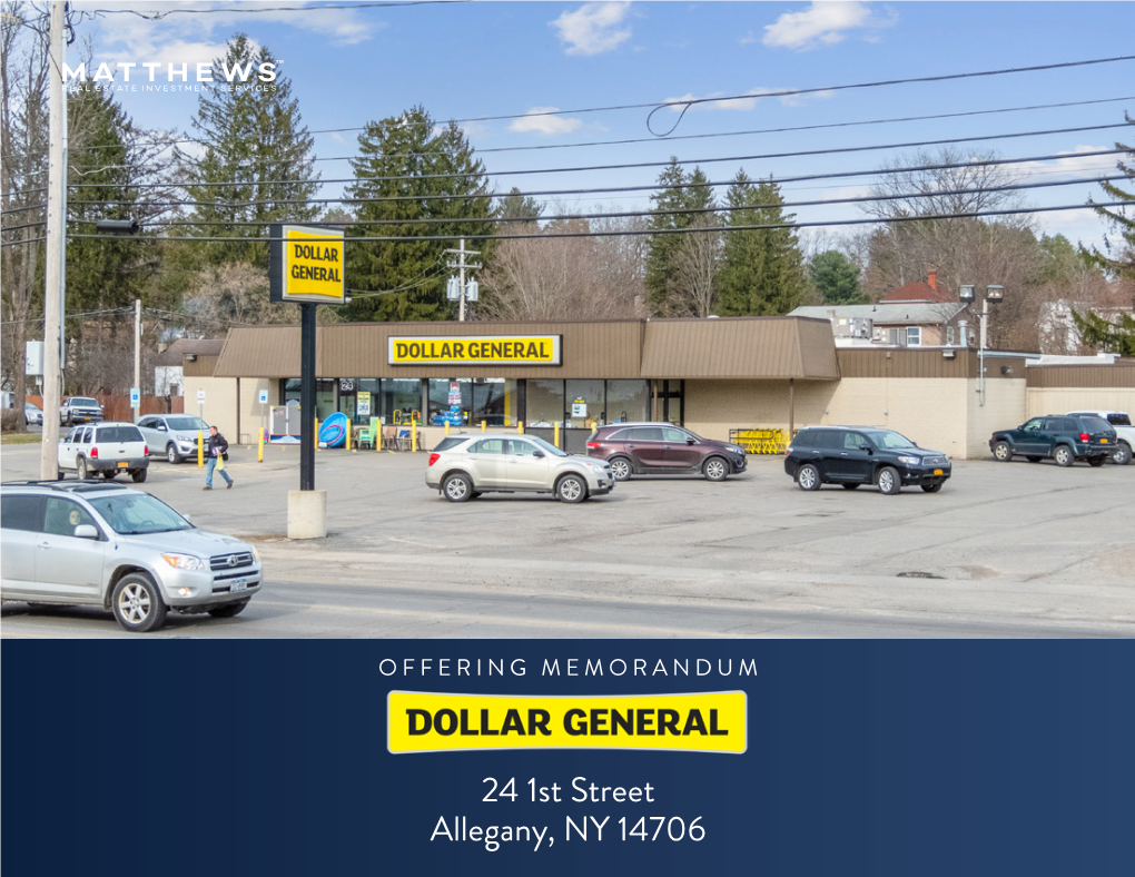 Dollar General- 24 1St Street Allegany, NY 14706