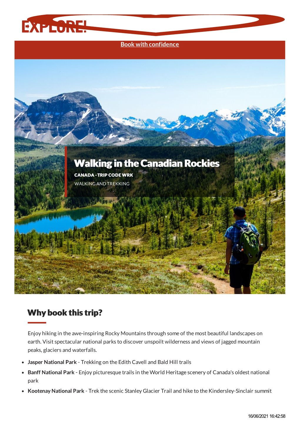 Walking in the Rockies | Holidays