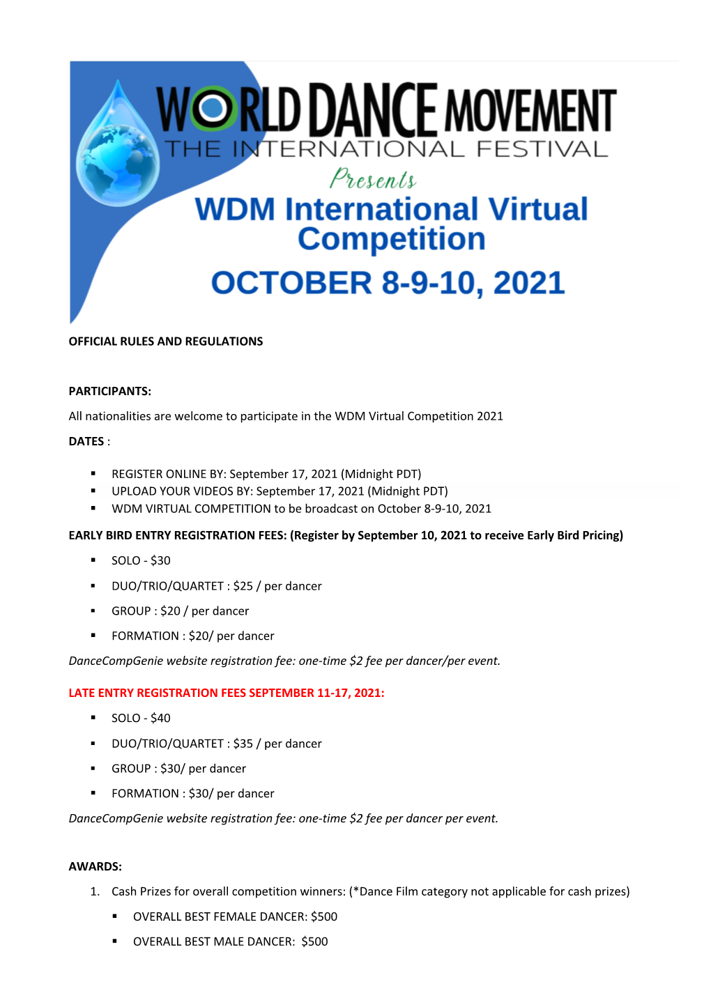 Wdm Virtual Summer Competition 2021