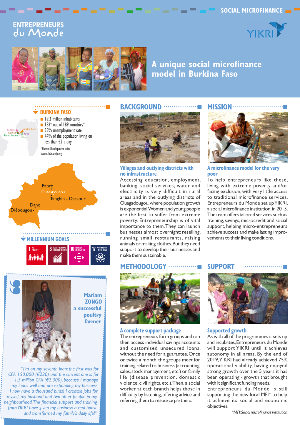 A Unique Social Microfinance Model in Burkina Faso