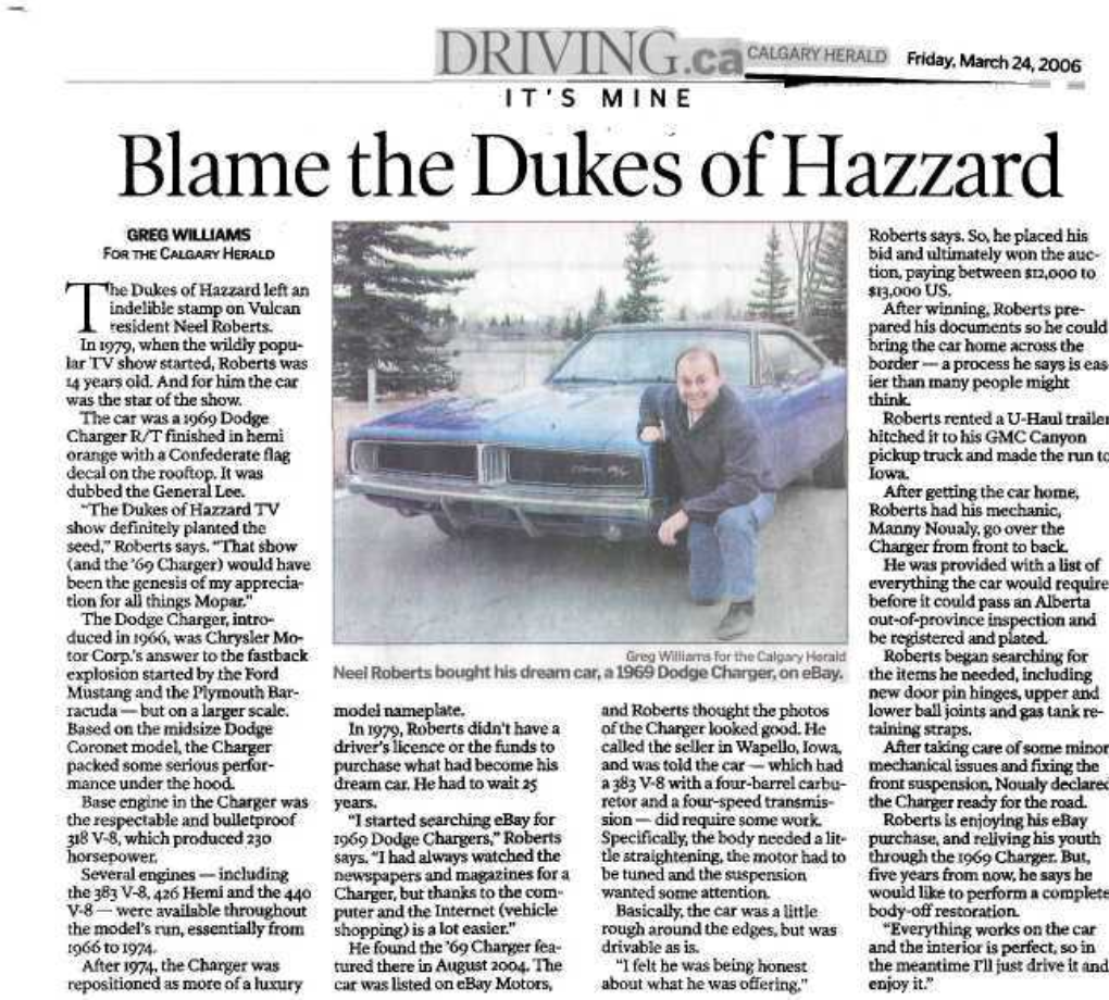 Blame the Dukes of Hazzard GREG WILLIAMS Roberts Says