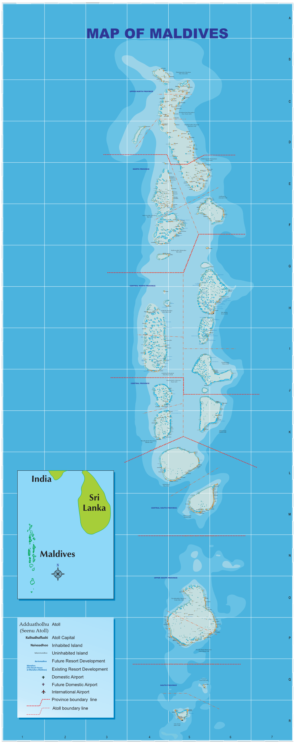 Maldives Map 2012