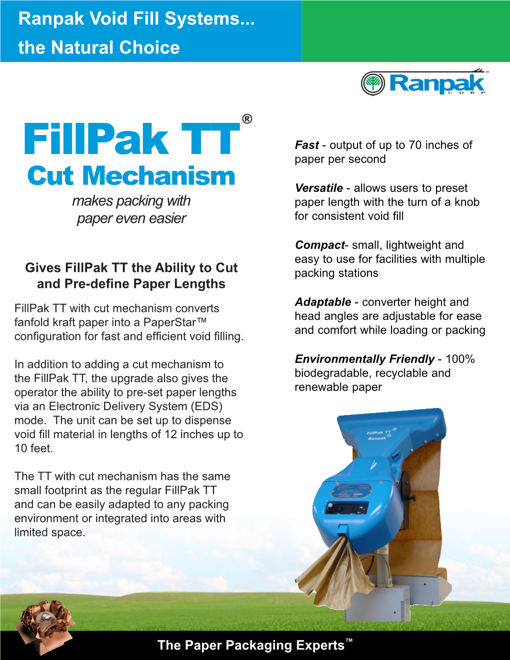 Fillpak TT Paper Per Second