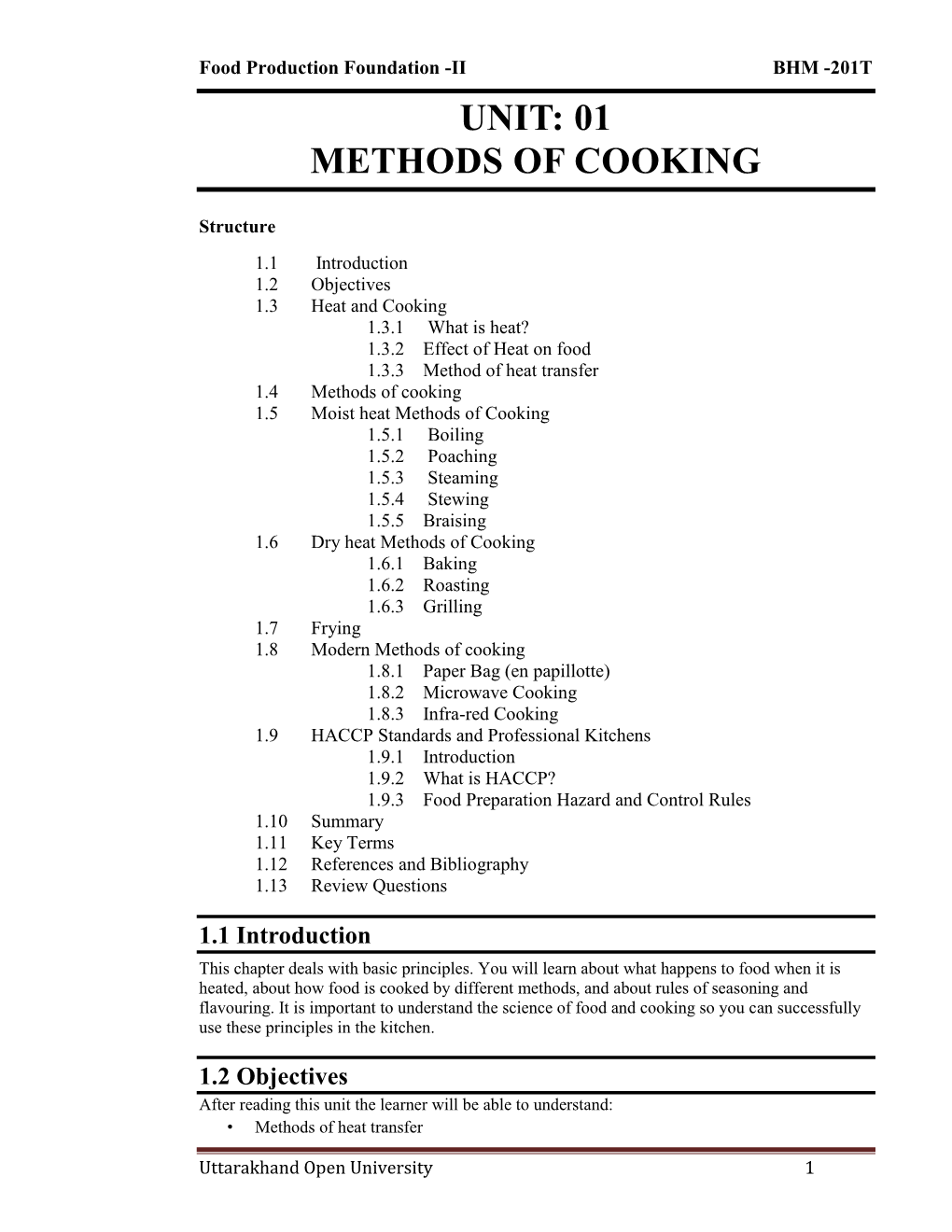 01 Methods of Cooking