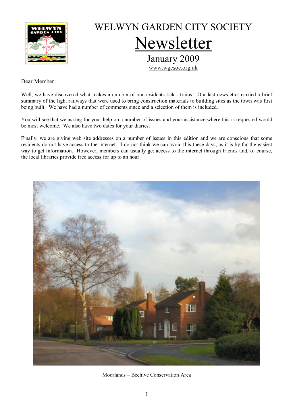 Jan 2009 Newsletter