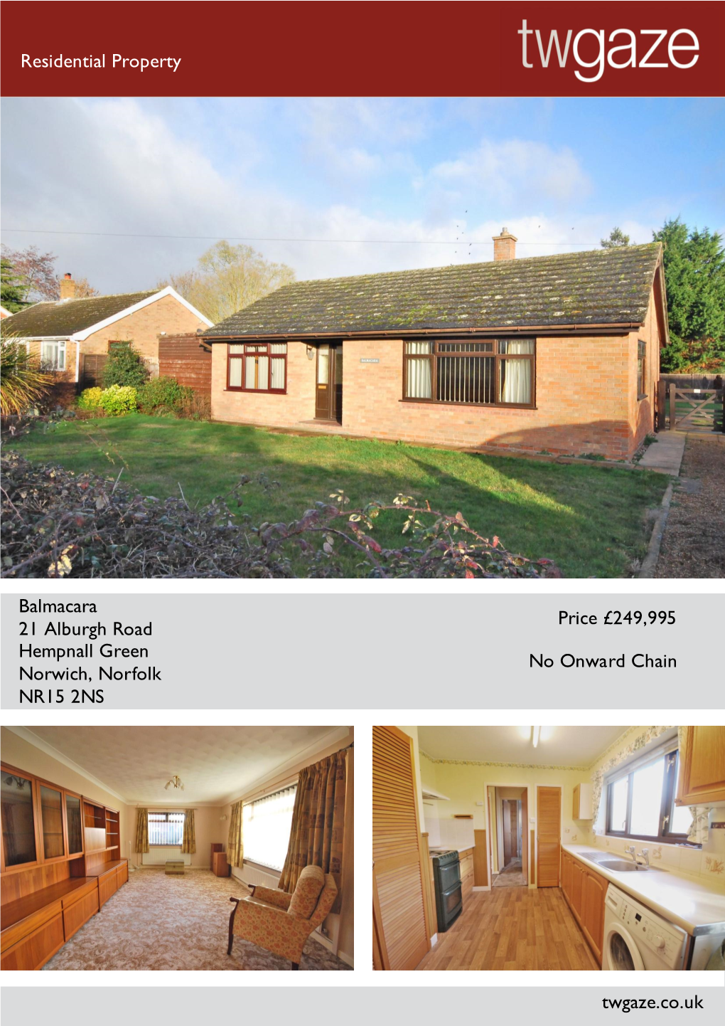 Residential Property Balmacara 21 Alburgh Road Hempnall Green