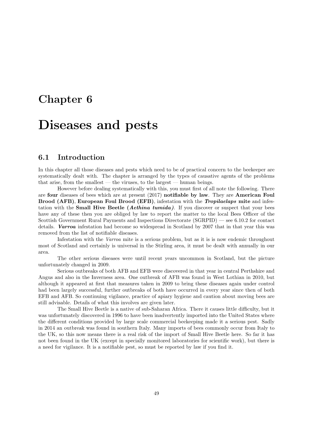 Diseases and Pests