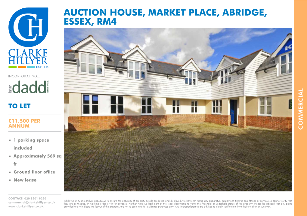 Auction House, Market Place, Abridge, Essex