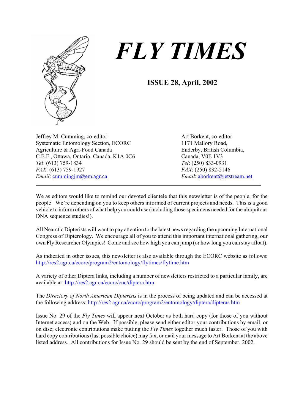 Fly Times Issue 28, April 2002