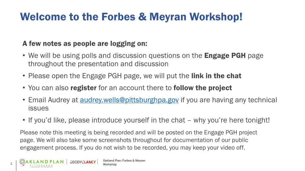 The Forbes & Meyran Workshop!