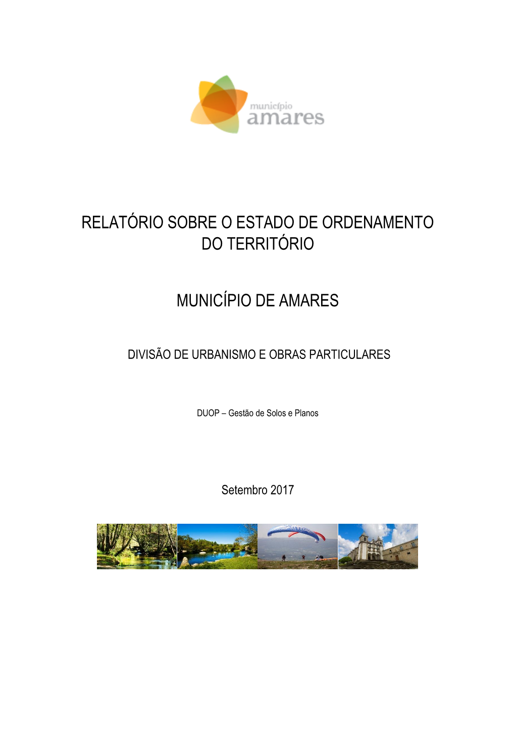 Relatório Sobre O Estado De Ordenamento Do Território Município