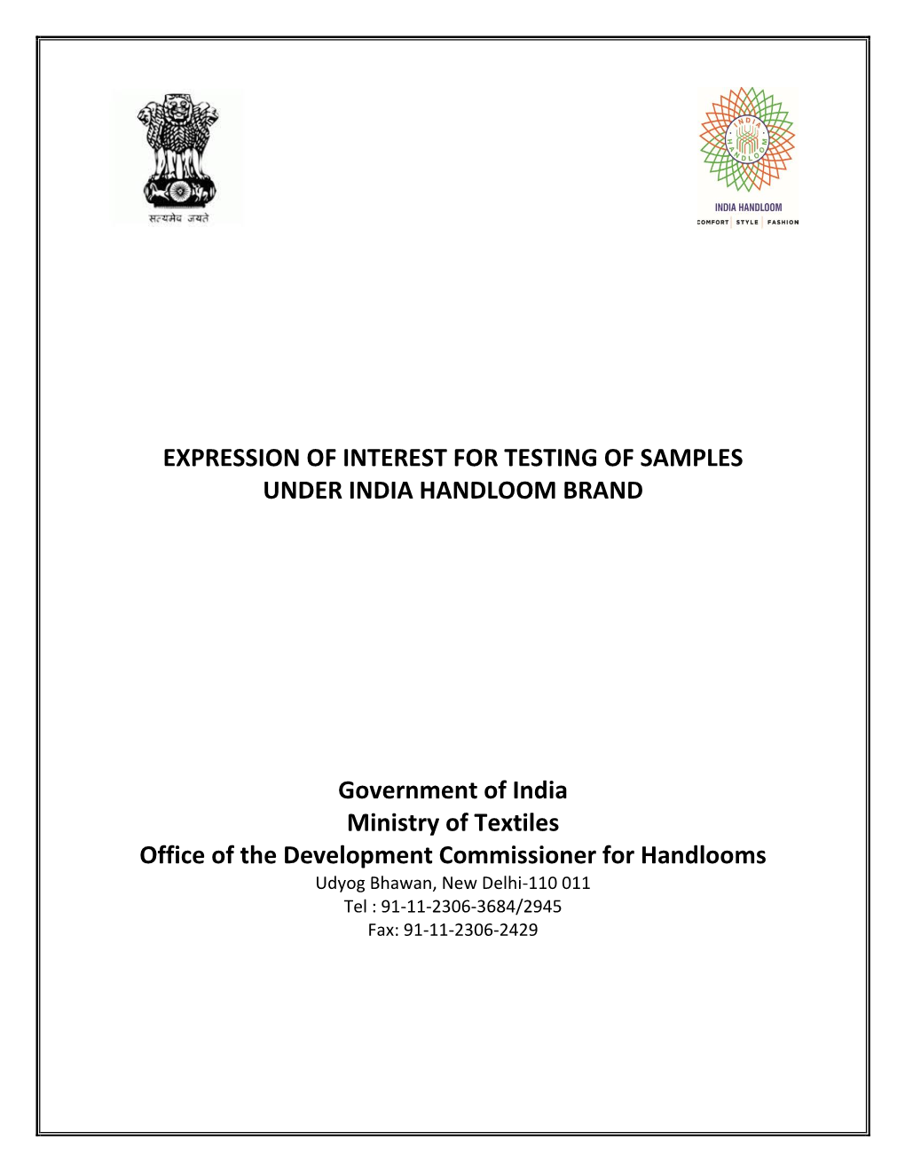 EXPRESSION of INTEREST for TESTING of SAMPLES.Pdf