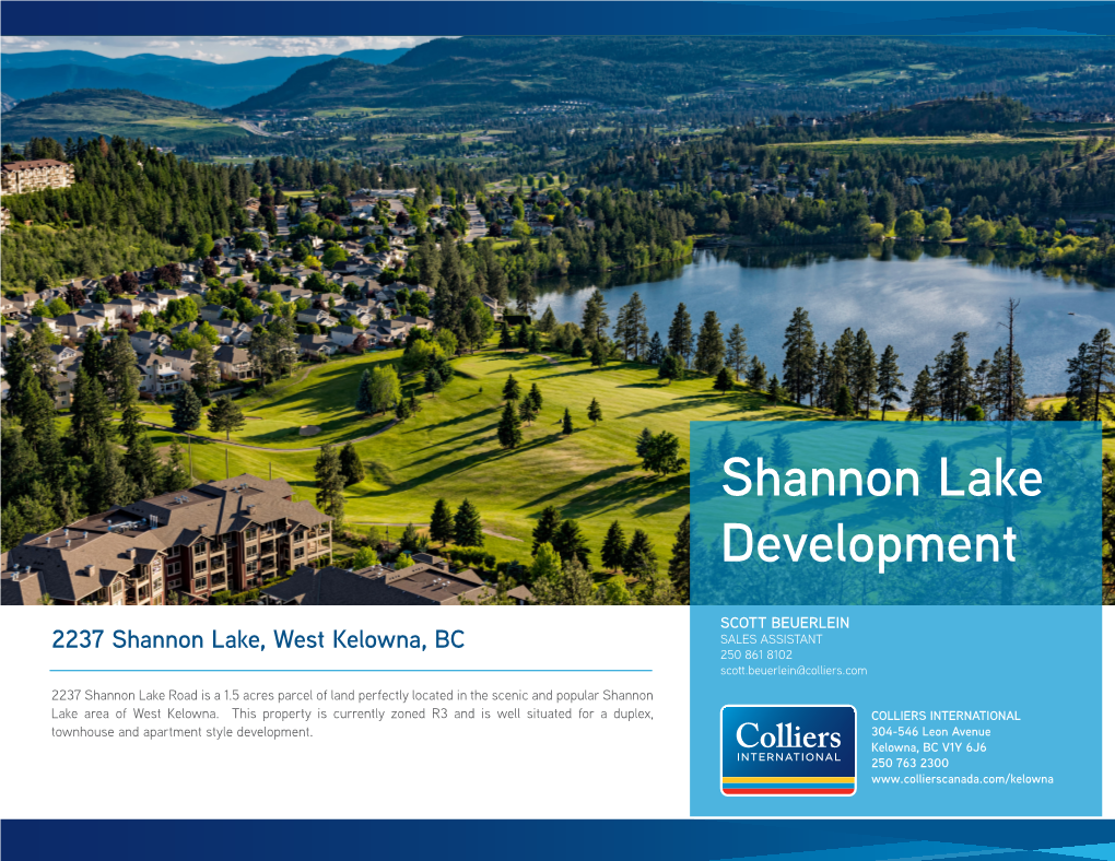 Shannon Lake Development