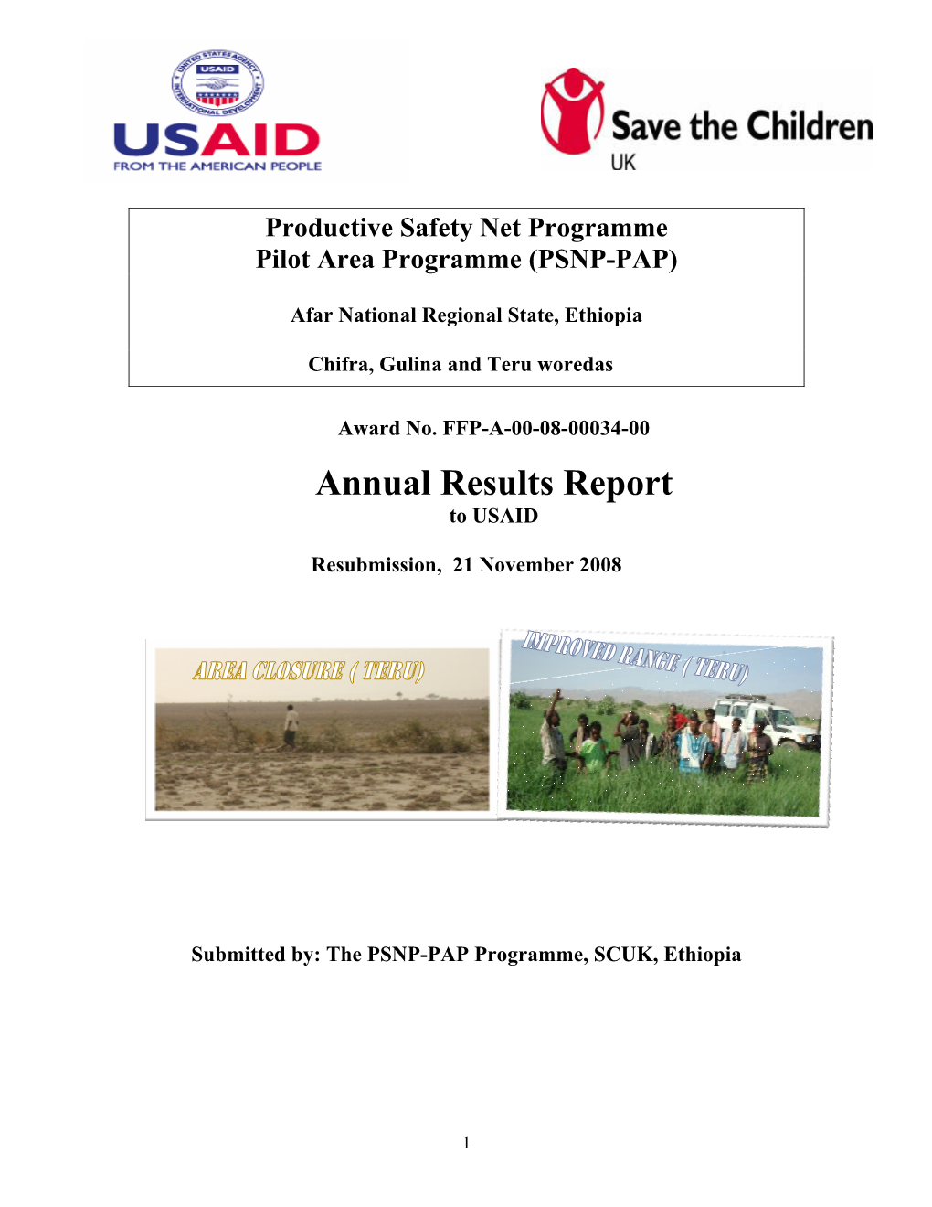 Annual Results Report to USAID