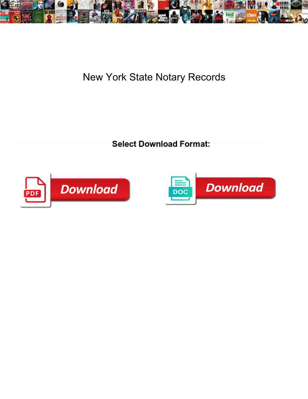 New York State Notary Records