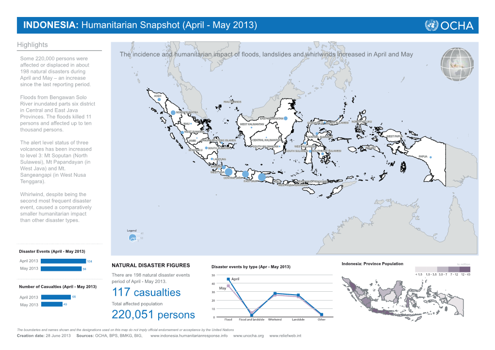 Humanitarian Snapshot (April - May 2013)