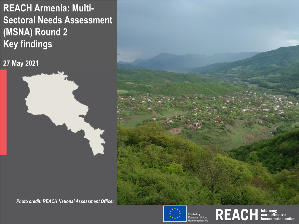 Sectoral Needs Assessment (MSNA) Round 2 Key Findings